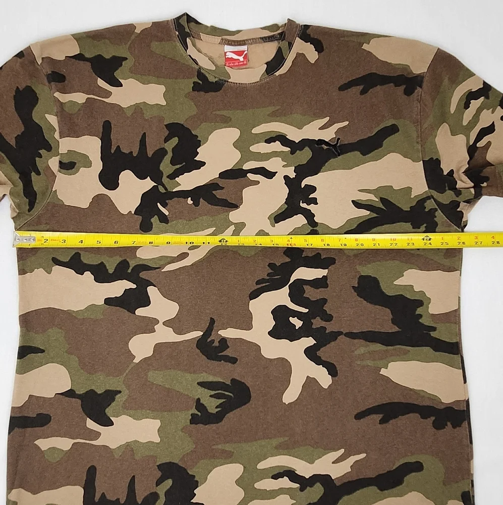 Puma Logo Army Camo Short Sleeve Tee - Picture 5 of 9